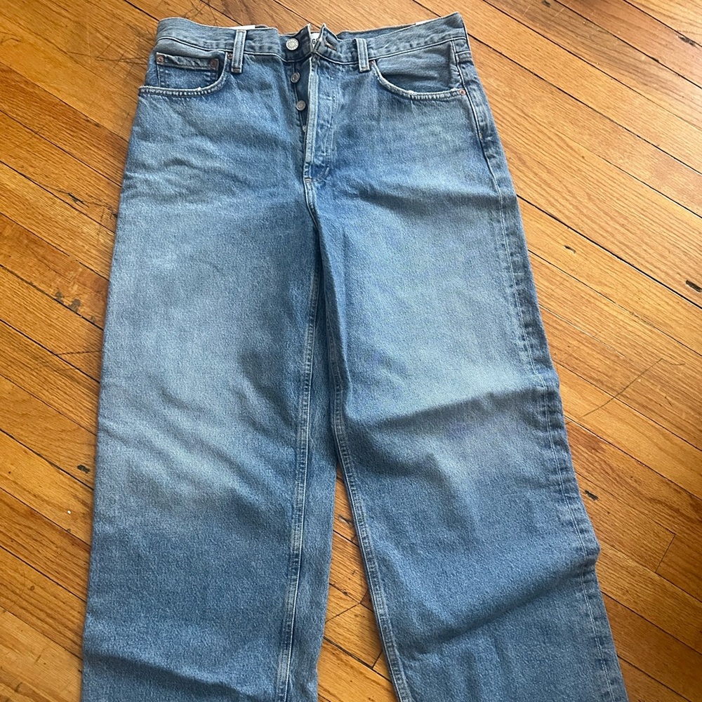 Agolde Low Slung Baggy Jeans NWT Size 28 - Picture 4 of 12